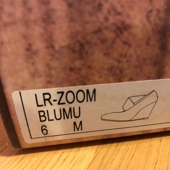 London Rebel blue suede wedge pump size 6 - Picture 6 of 6